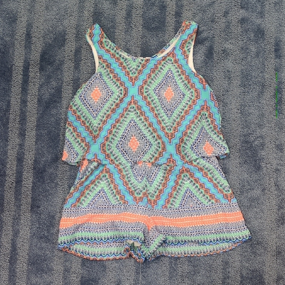 Speechless Girls Geometric Romper